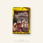 Istanbul Turkish Coffee saffron and honey 4-in-1 instant sachet, 20g, front of gold foil pack