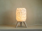 Modern Geometric USB Table Lamp with Tripod Stand | Ambient Bedside Light | 3 Light Modes & Dimmable