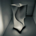 Modern USB LED Spiral Table Lamp | Dimmable Ambient Desk Light | 3 Color Modes