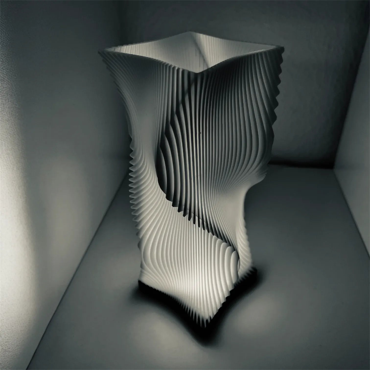 Modern USB LED Spiral Table Lamp | Dimmable Ambient Desk Light | 3 Color Modes