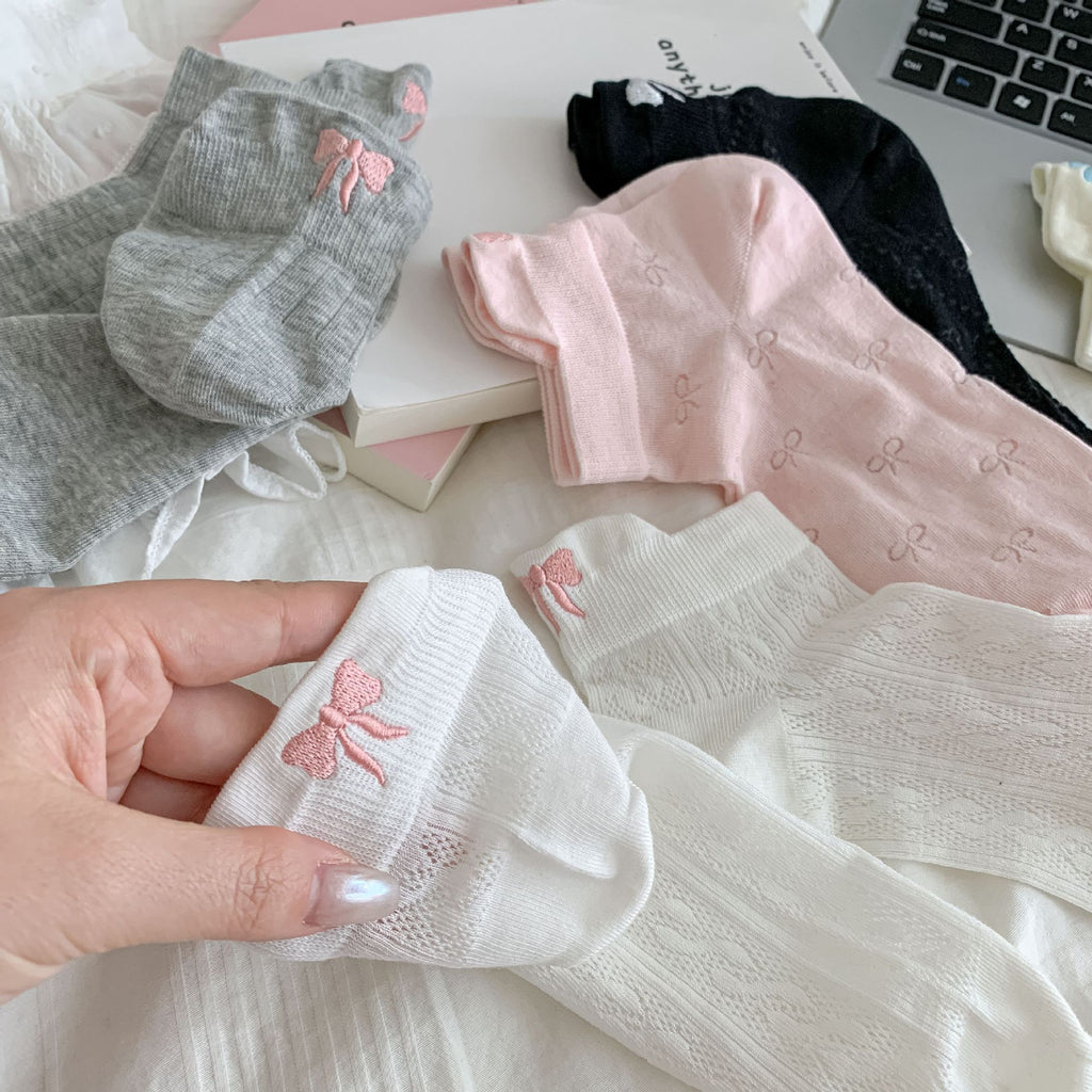 Women Japanese Style Summer Cotton Socks