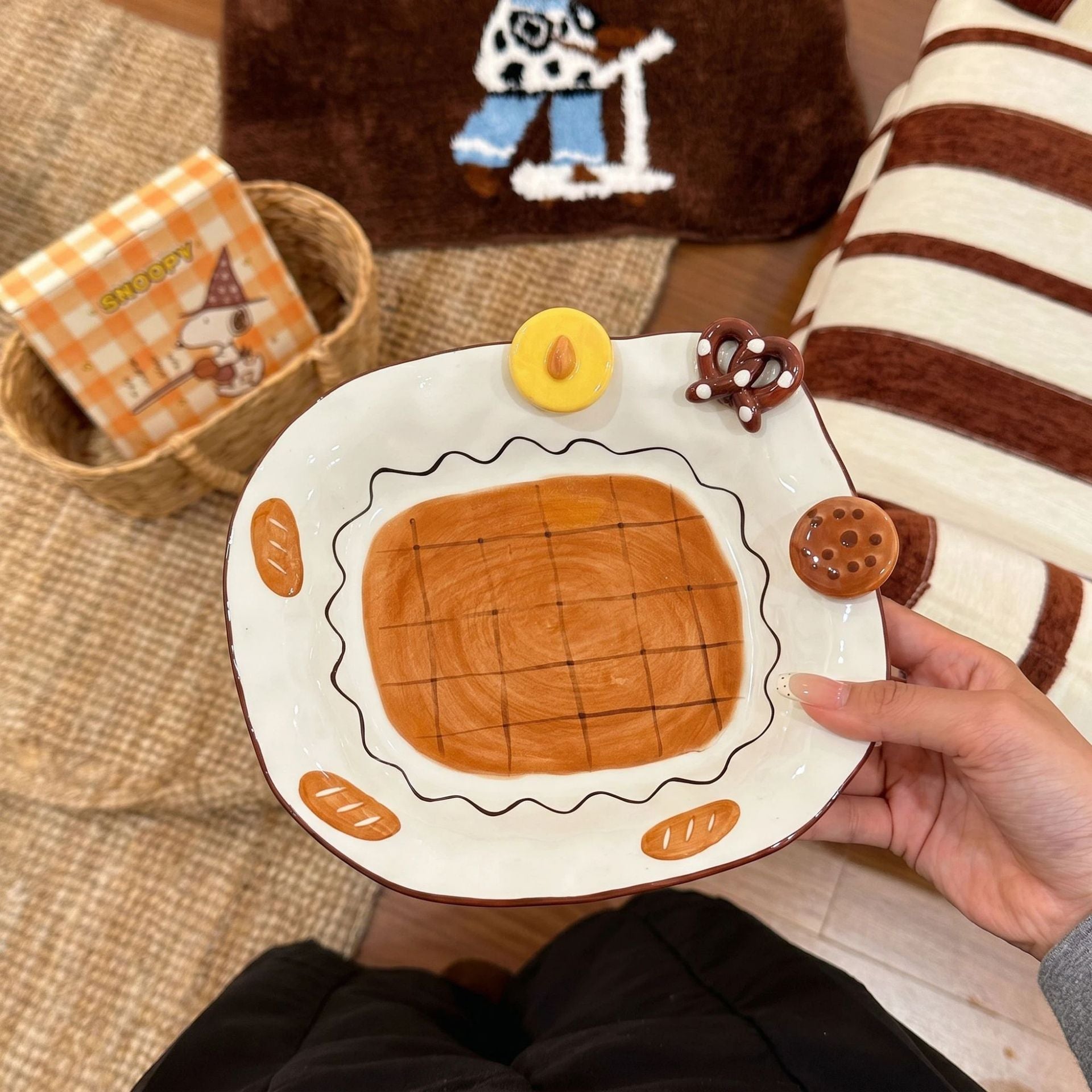 INS Caramel Biscuit Ceramic Series – Spoons, Bowls & Plates