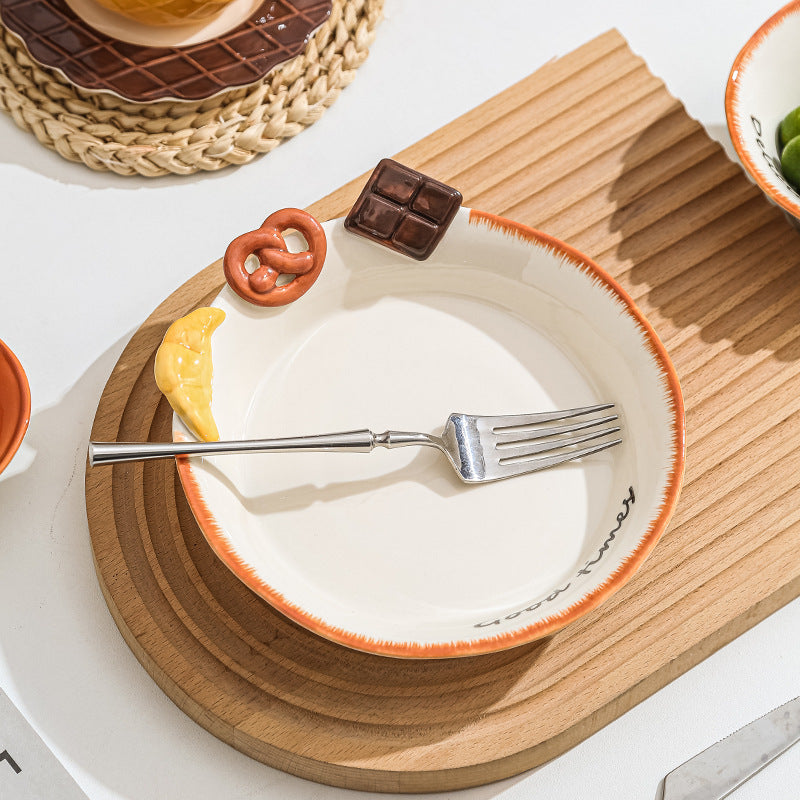 Hand-Painted Dessert Series Ceramic – Cup, Bowls & Plates