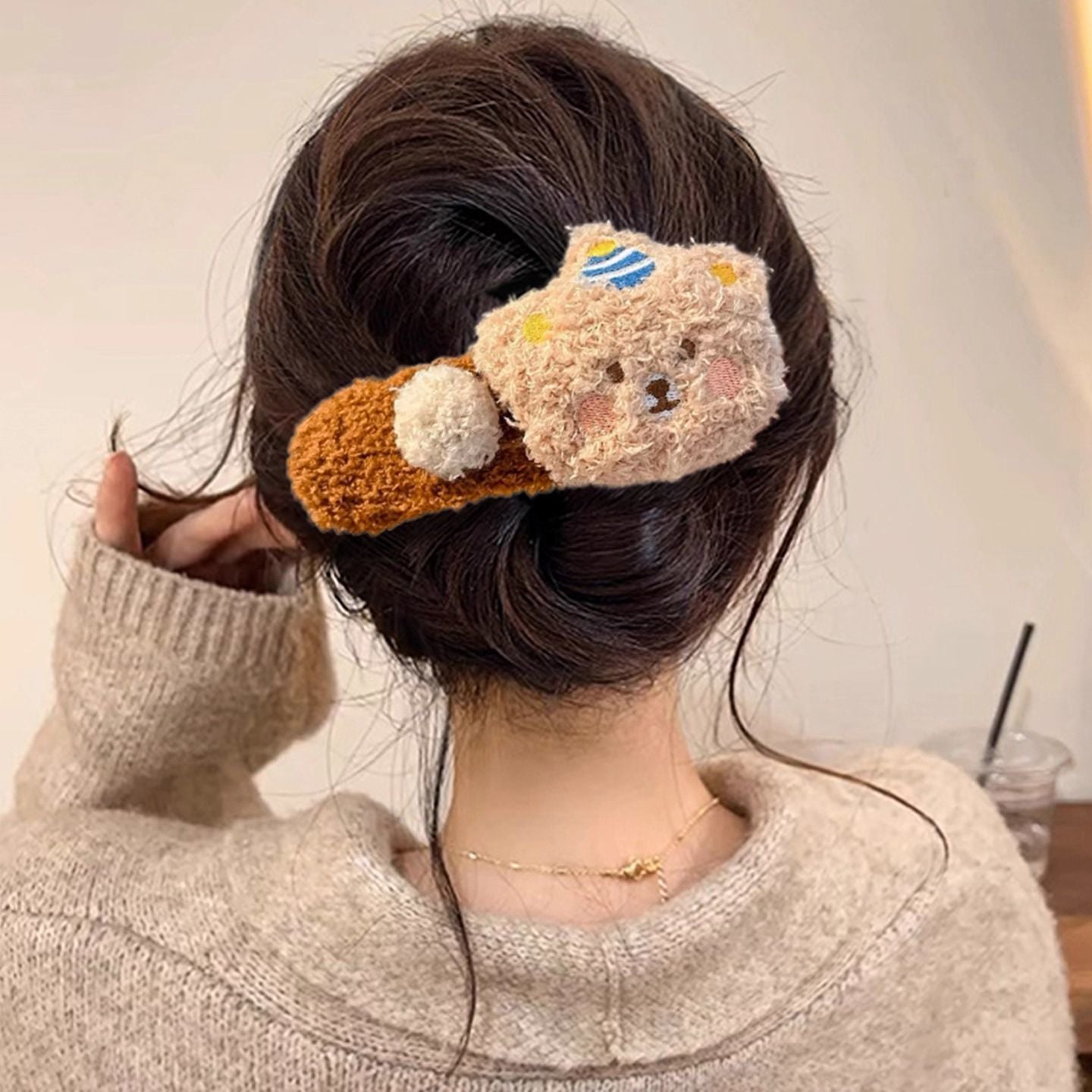 Bow Duckbill Hair Clips – Pudding Bear & Cookie