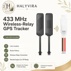 Halyvira 433 MHz wireless-relay vehicle GPS tracker kit
