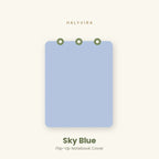 Halyvira flip-up notebook in sky blue cover