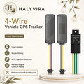 Halyvira 4-wire vehicle GPS tracker with relay