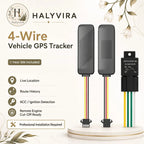 Halyvira 4-wire vehicle GPS tracker with relay