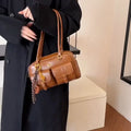 Korean Retro Shoulder Bag – Boston Bowling Style with Pendant