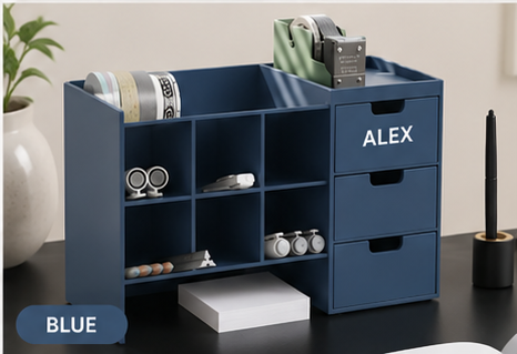 Halyvira DeskHub™ – Custom Name Desk Organizer