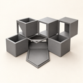 Cube Rotating Tower — AI-generated product visual; verify against the physical sample