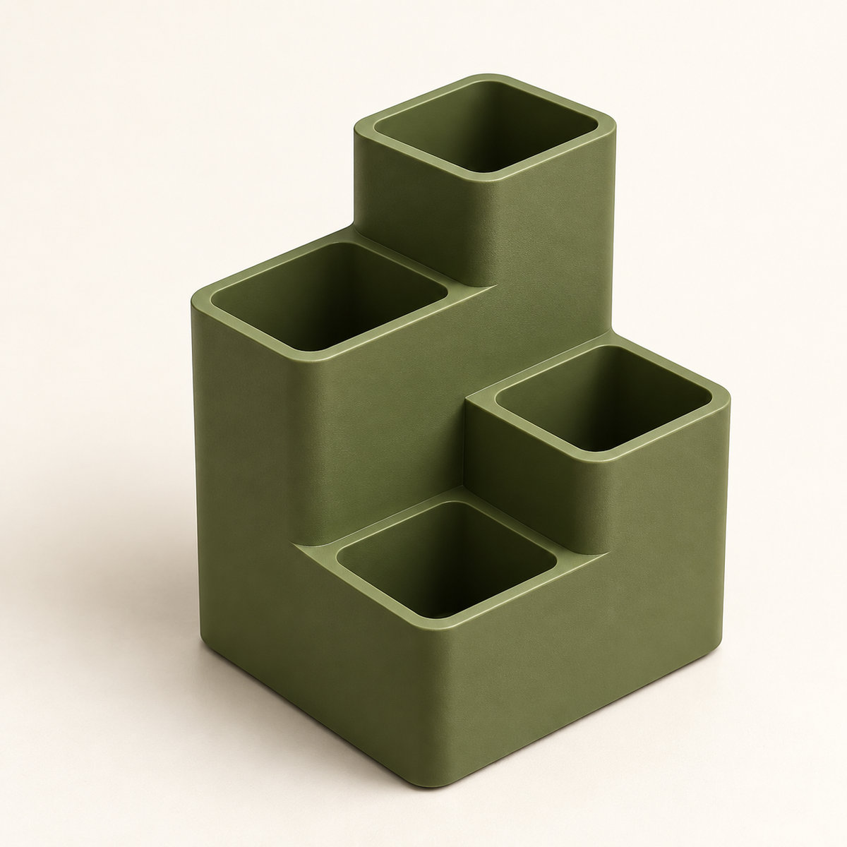 Four-Compartment Desk Rack — AI-generated product visual; verify against the physical sample