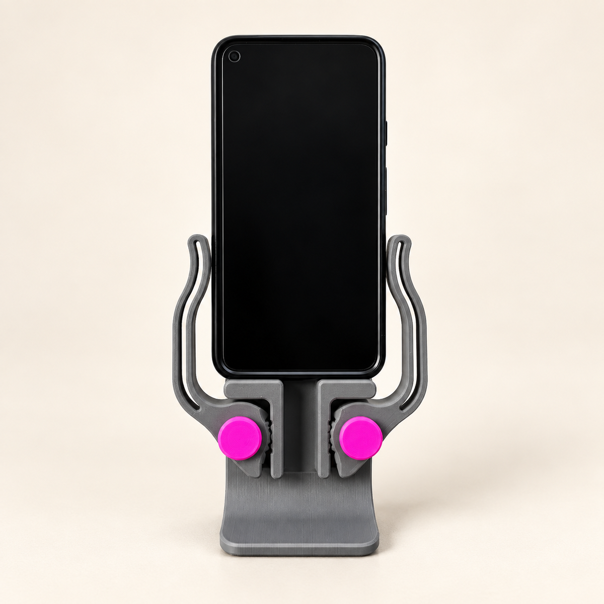 Gravity Phone Stand — AI-generated product visual; verify against the physical sample