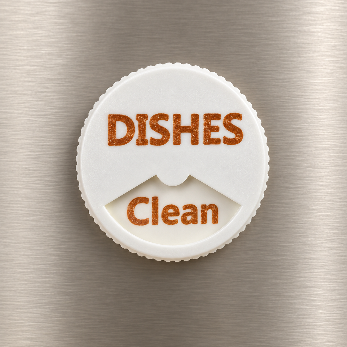 Dishwasher Status Dial — AI-generated product visual; verify against the physical sample