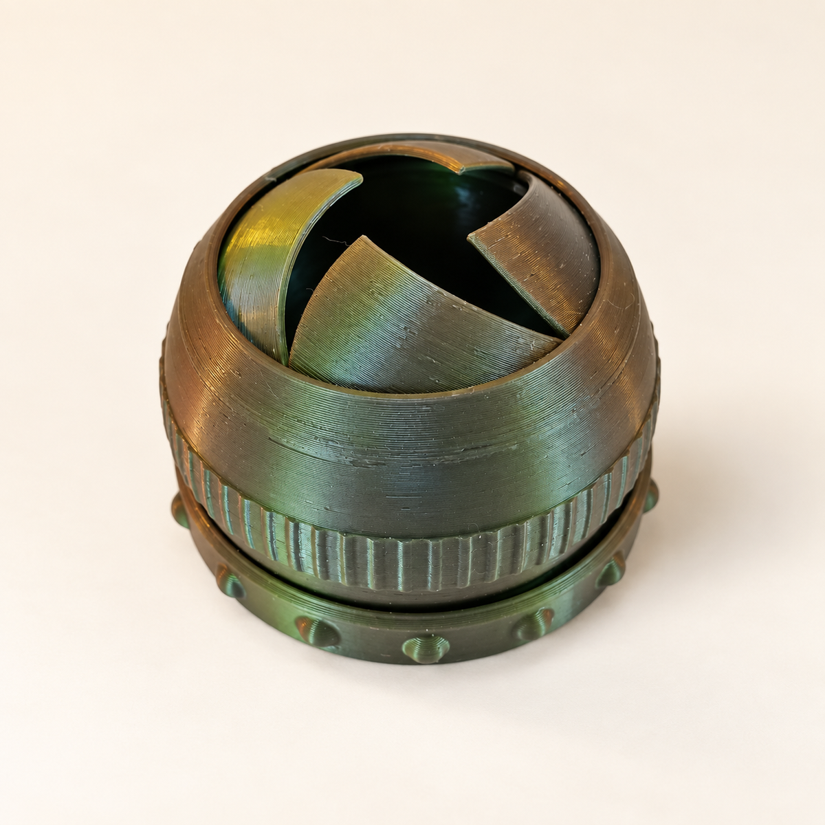 Locking Iris Gift Box — AI-generated product visual; verify against the physical sample