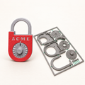 Combination Lock Kit Card — AI-generated product visual; verify against the physical sample