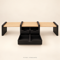 Timber Desk Shelf — AI concept + creator reference; prototype pending
