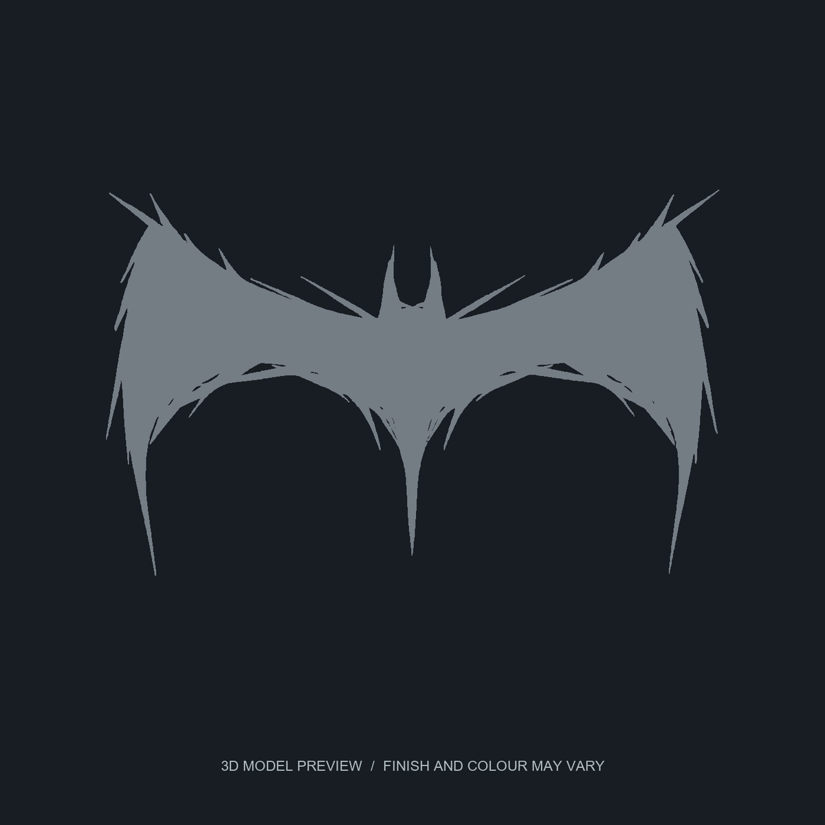 Bat Wall Art — Render of the downloaded model; not a finished Halyvira sample. Preview colour is illustrative.