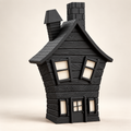 Haunted House LED Lantern — AI-generated product visualization; illustrative colour and finish