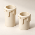 Dripping Candle LED Holder Duo — AI-generated product visualization; illustrative colour and finish