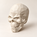 Faceted Skull LED Lantern — AI-generated product visualization; illustrative colour and finish