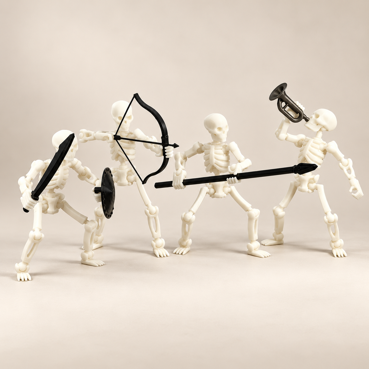 Poseable Skeleton Display Set — AI-generated product visualization; illustrative colour and finish