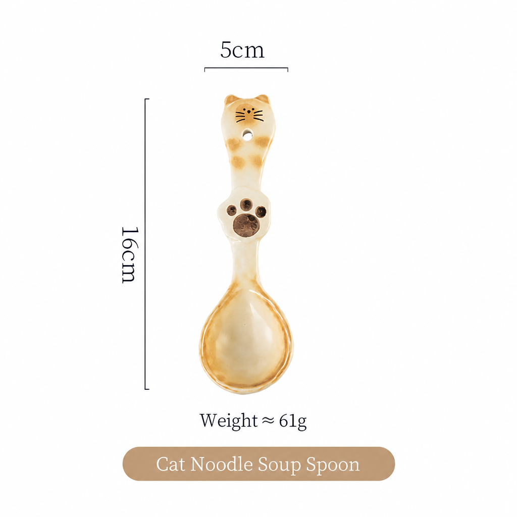 Japanese Bread Cat Underglaze Ceramic Collection
