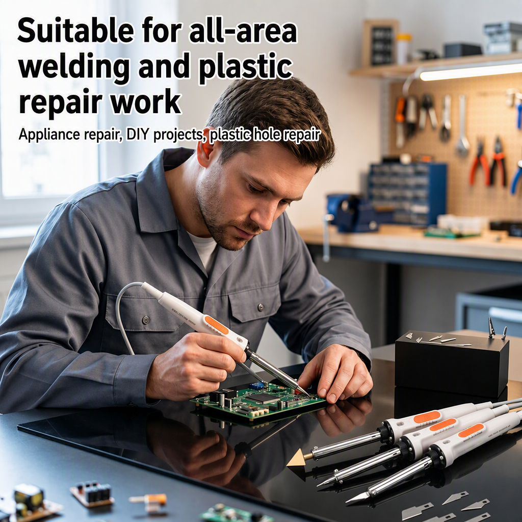 Soldering & Plastic Repair Kit – 3-in-1 Tool & Stand