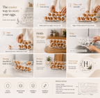 Modern Egg Dispenser Storage Rack
