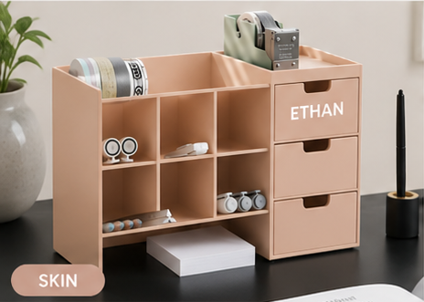 Halyvira DeskHub™ – Custom Name Desk Organizer